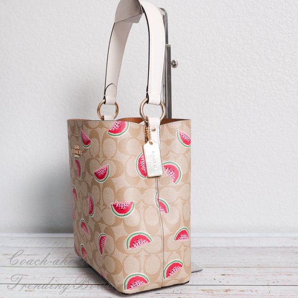 NWT Coach Small Town Bucket in Signature Canvas - Picture 6 of 10